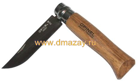 Складной нож Opinel (ОПИНЕЛЬ) 1234 Oak (Chene, дуб) N°08 gift set 8VRI 1234 (№08 Inox) с длиной лезвия 8,5 см